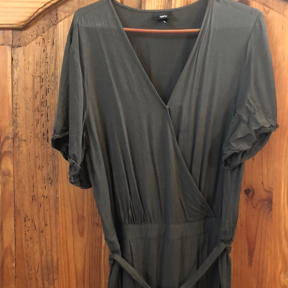 NEVER WORN.Dark olive green romper